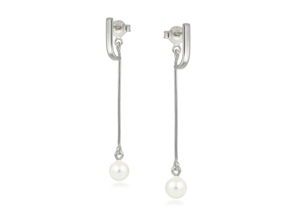 strieborné náušnice Poly